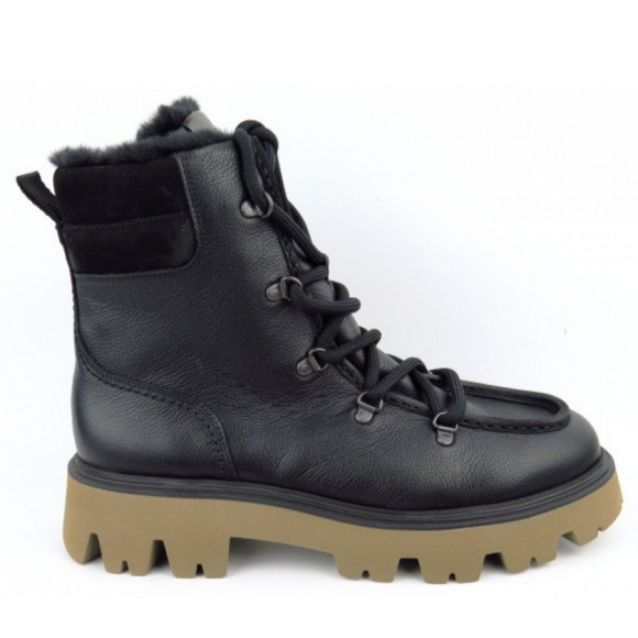 New Arrivals Paul Green Women's Maincalf Nubuck Black Ankle Boots In Black