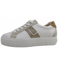 New Arrivals Paul GreenWomen's sporty lace-up shoes in 067 White/Sand