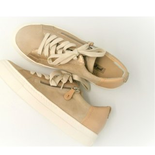 New Arrivals Paul Green Women's Sz/Softcalf Sabbia/Camel Sneaker In Rose Sand