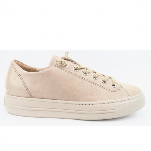 New Arrivals Paul Green Women's Velvet Goat Metallic Sneaker Low In 4 Beige