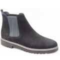 New Arrivals Paul Green Women's Sport Nubuck Black Chelsea Boot In Black