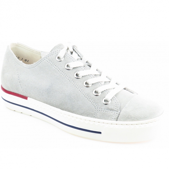 New Arrivals Paul Green Women's Nubuck Steel Used Sneaker In Light Grey