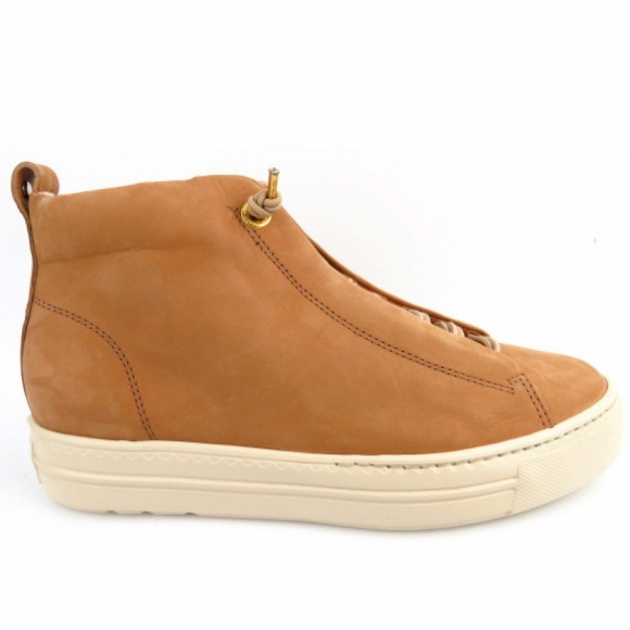 New Arrivals Paul Green Women's Royal Nubuck Sisal Sneaker HighIn Medium Brown