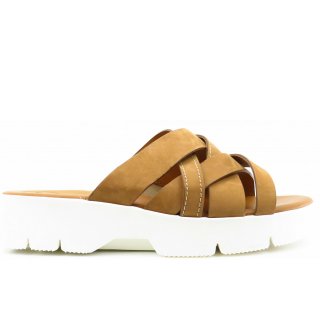 New Arrivals Paul Green Women's Nubuck Sisal Mules in Medium Brown