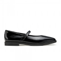 Paul Green Women's Carla Flat Black Crinkled Patent