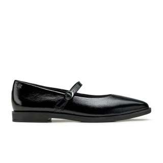 Paul Green Women's Carla Flat Black Crinkled Patent