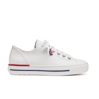 Paul Green Women's Carly Sneaker White Leather