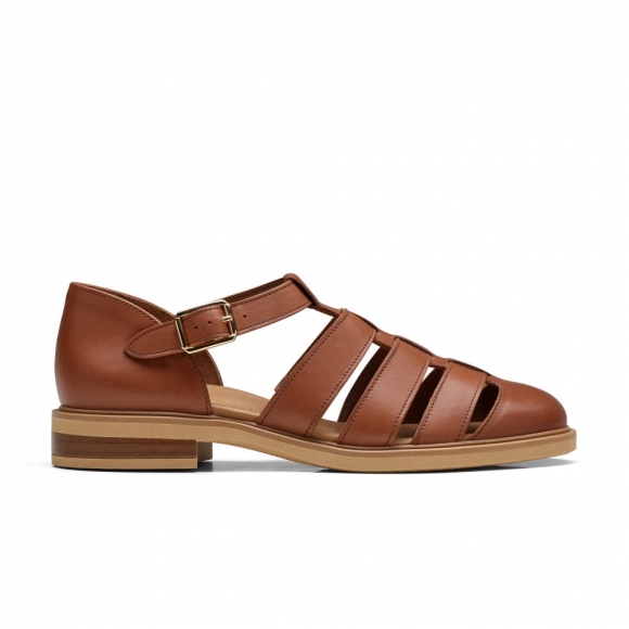 Paul Green Women's Eris Sandal Cognac Leather