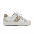 Paul Green Women's Dove Sneaker White Sand Glitter Combo