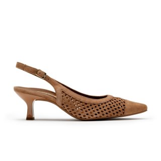 Paul Green Women's Derby Sling Nut Suede