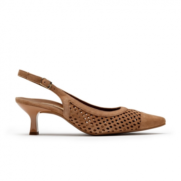 Paul Green Women's Derby Sling Nut Suede