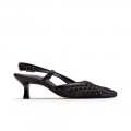 Paul Green Women's Amica Heel Black Soft Nappa