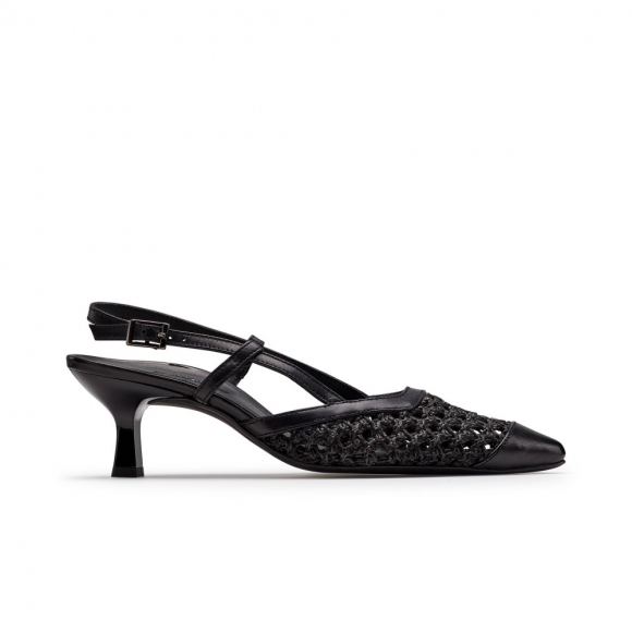 Paul Green Women's Amica Heel Black Soft Nappa