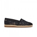 Paul Green Women's Danica Flat Black Suede Blossom Paul Green Women's Danica Flat Black Suede Blossom