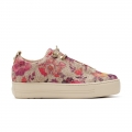 Paul Green Women's Desi Sneaker Rose Flower Canvas