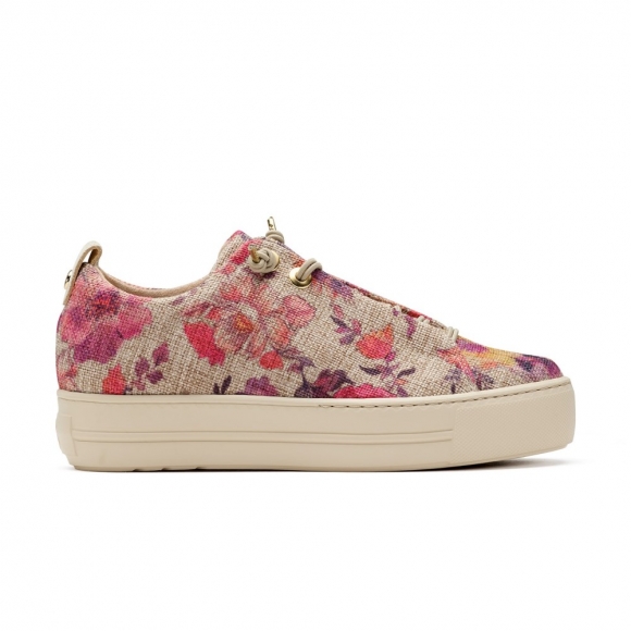 Paul Green Women's Desi Sneaker Rose Flower Canvas