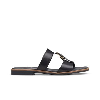 Paul Green Women's Dynamite Slide Black Leather