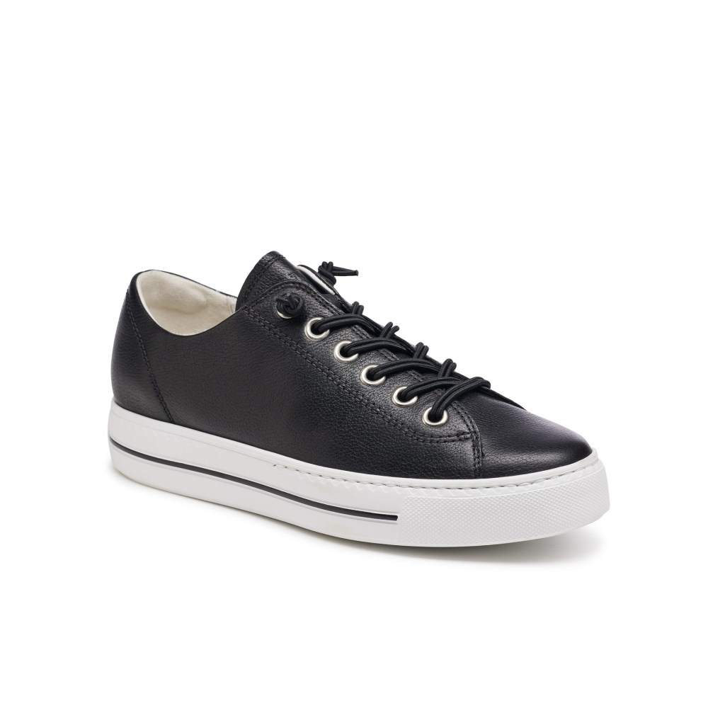Paul Green Women's Hadley Sneaker Black Leather