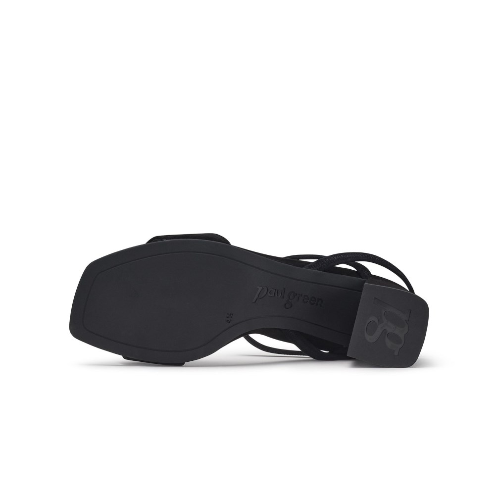 Paul Green Women's Destiny Sandal Black Suede