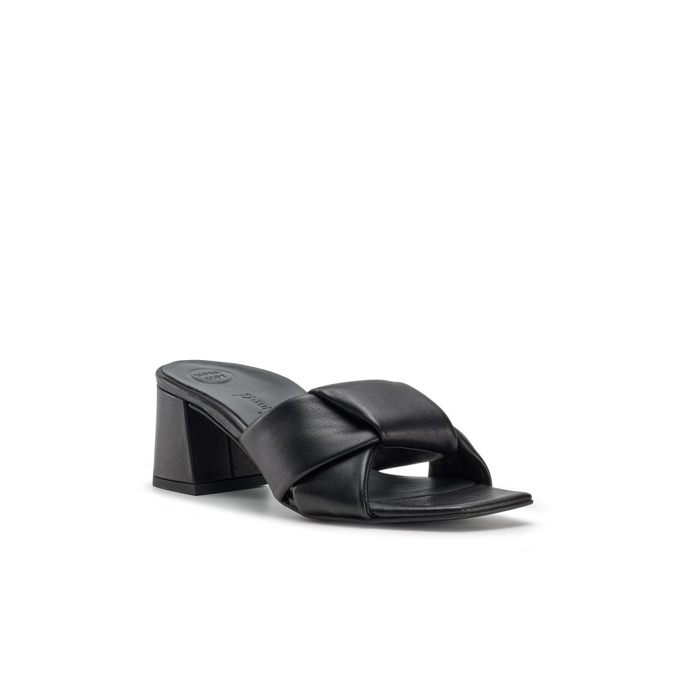Paul Green Women's Delight Heel Black Sport Nappa Leather
