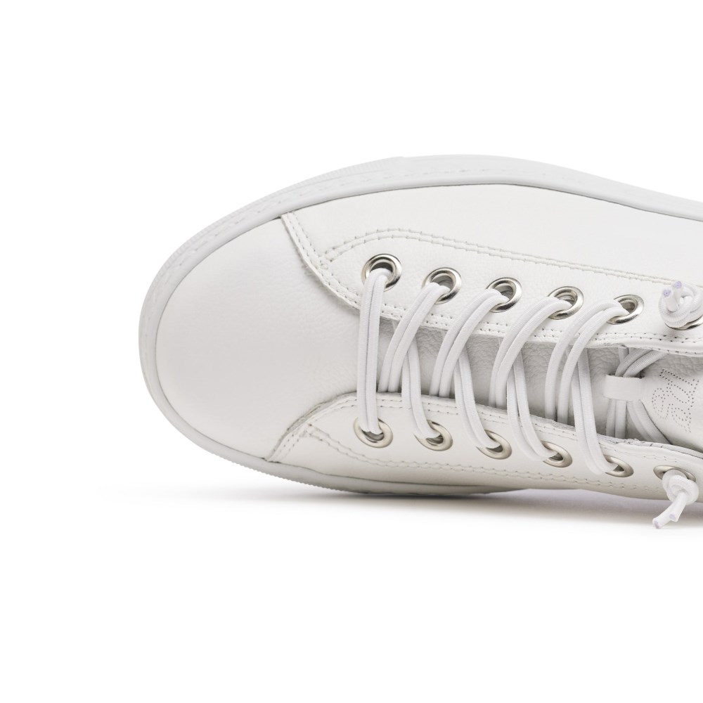 Paul Green Women's Hadley Sneaker White Leather