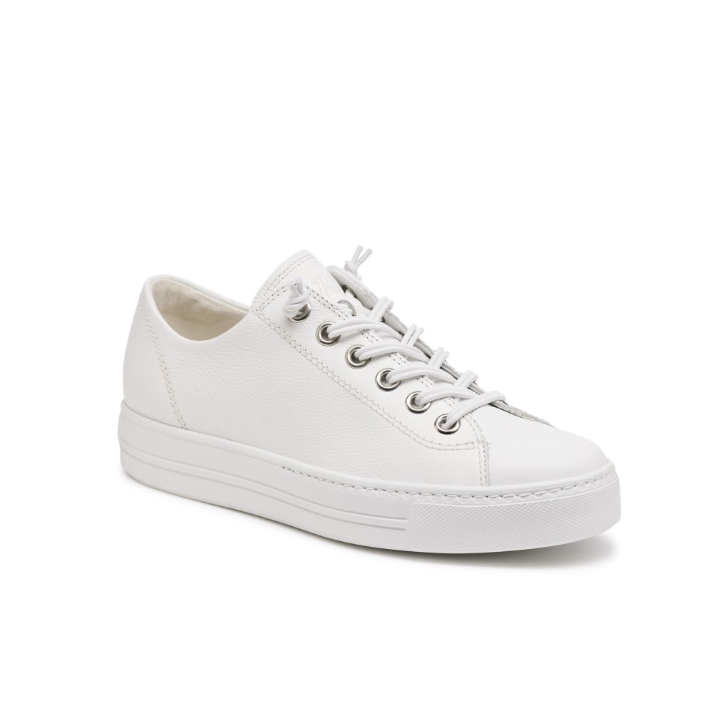 Paul Green Women's Hadley Sneaker White Leather
