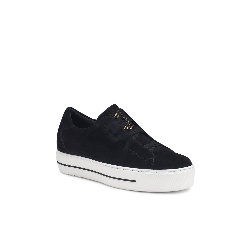 Paul Green Women's Dante Sneaker Black Suede