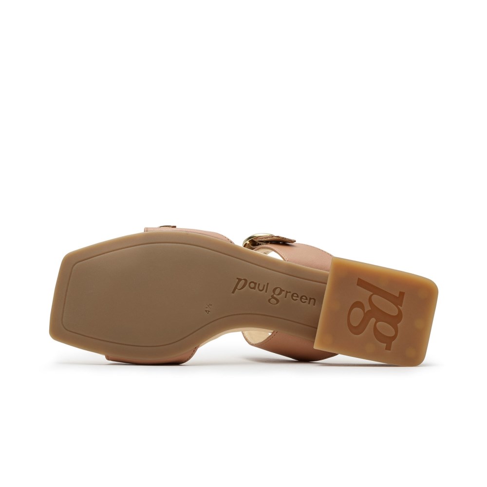Paul Green Women's Denice Slide Sahara Nappa