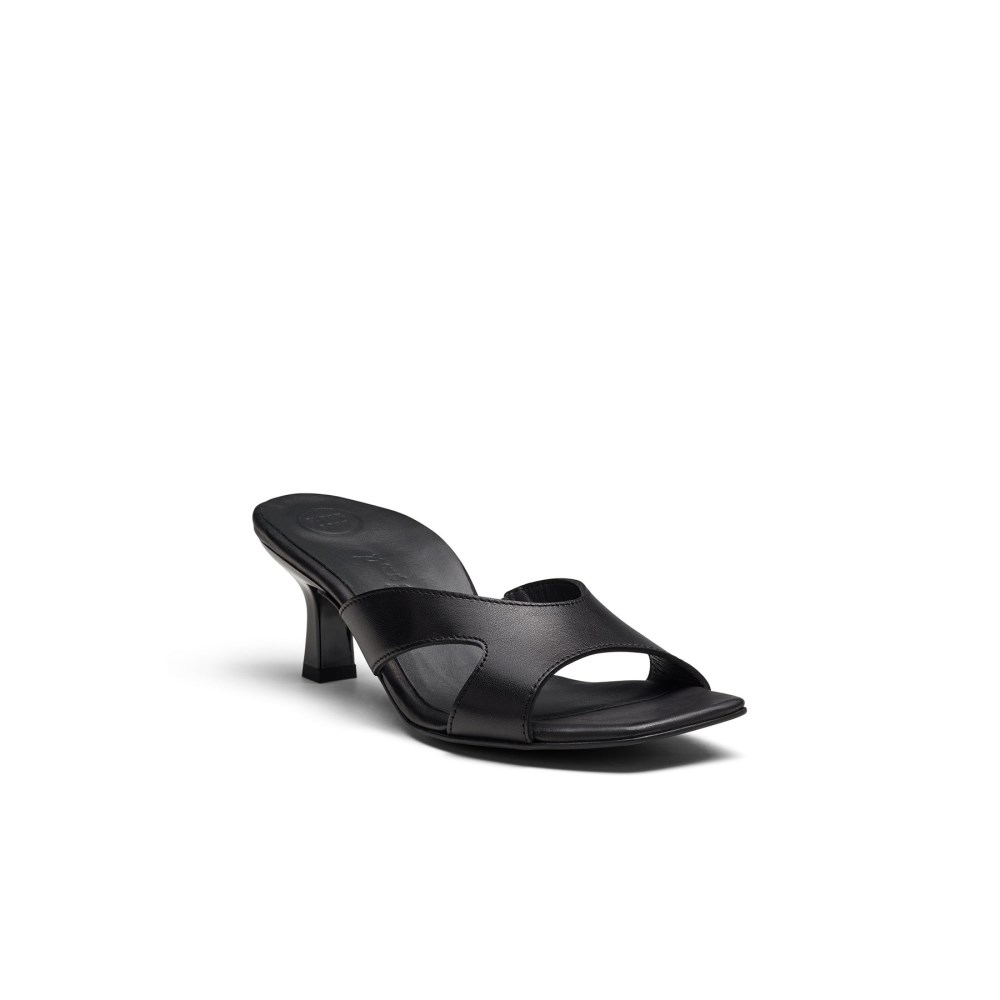 Paul Green Women's Dazzle Heel Black Leather