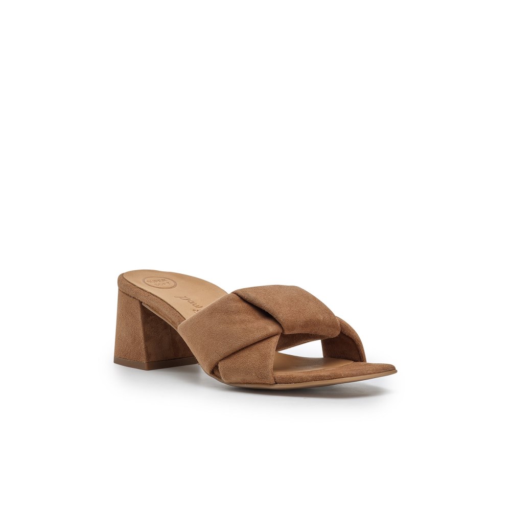 Paul Green Women's Delight Heel Nut Suede