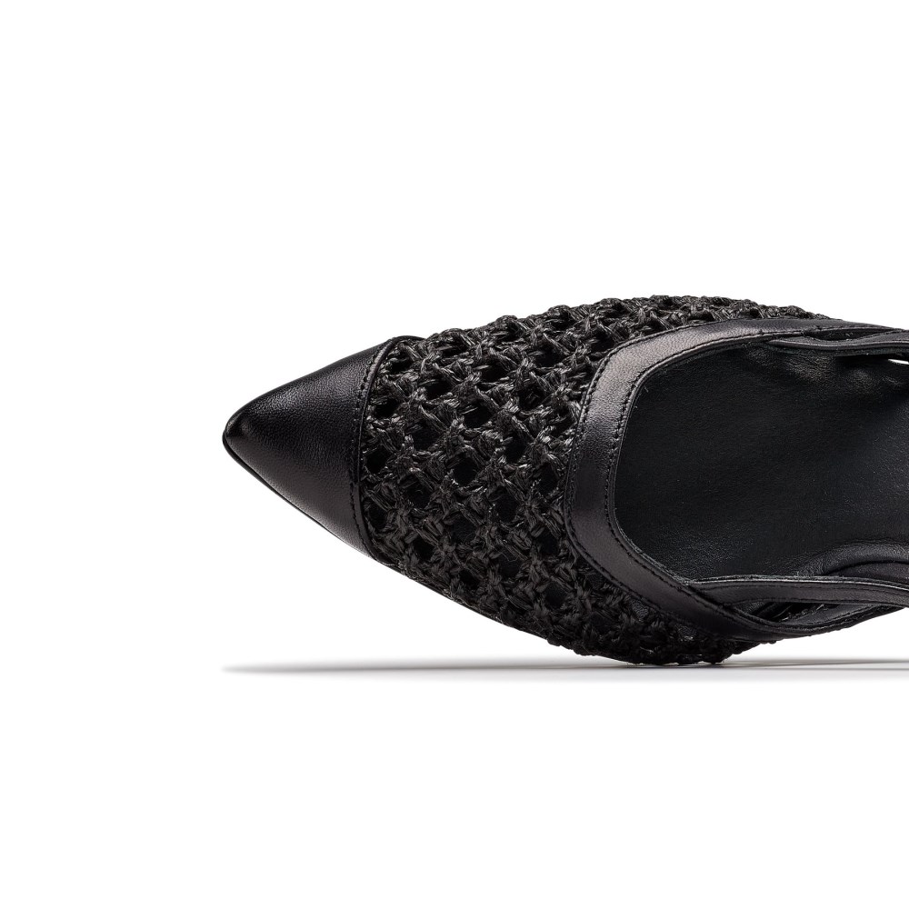 Paul Green Women's Amica Heel Black Soft Nappa