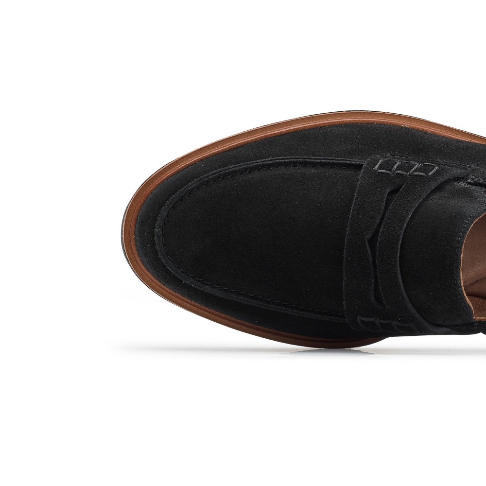 Paul Green Women's Carmel Loafer Black Suede