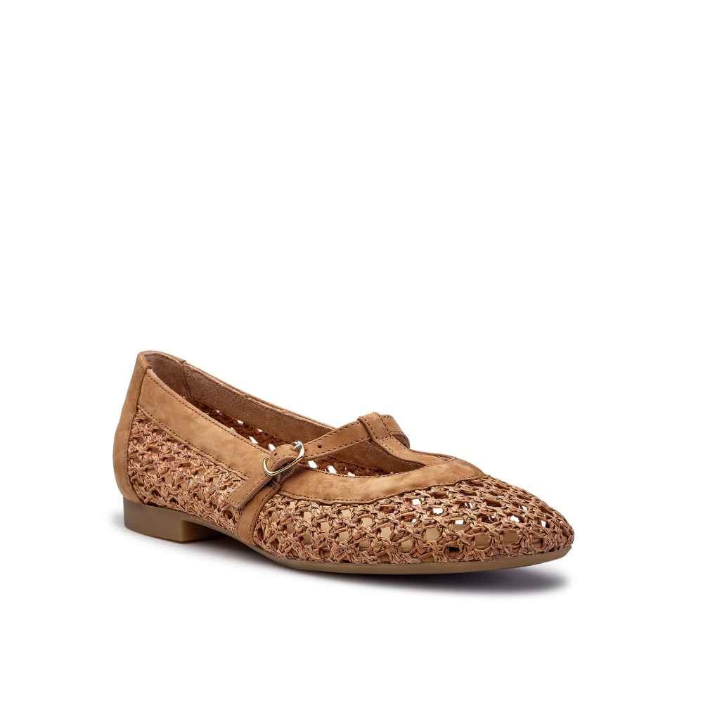 Paul Green Women's Anabele Flat Royal Sisal Nubuk