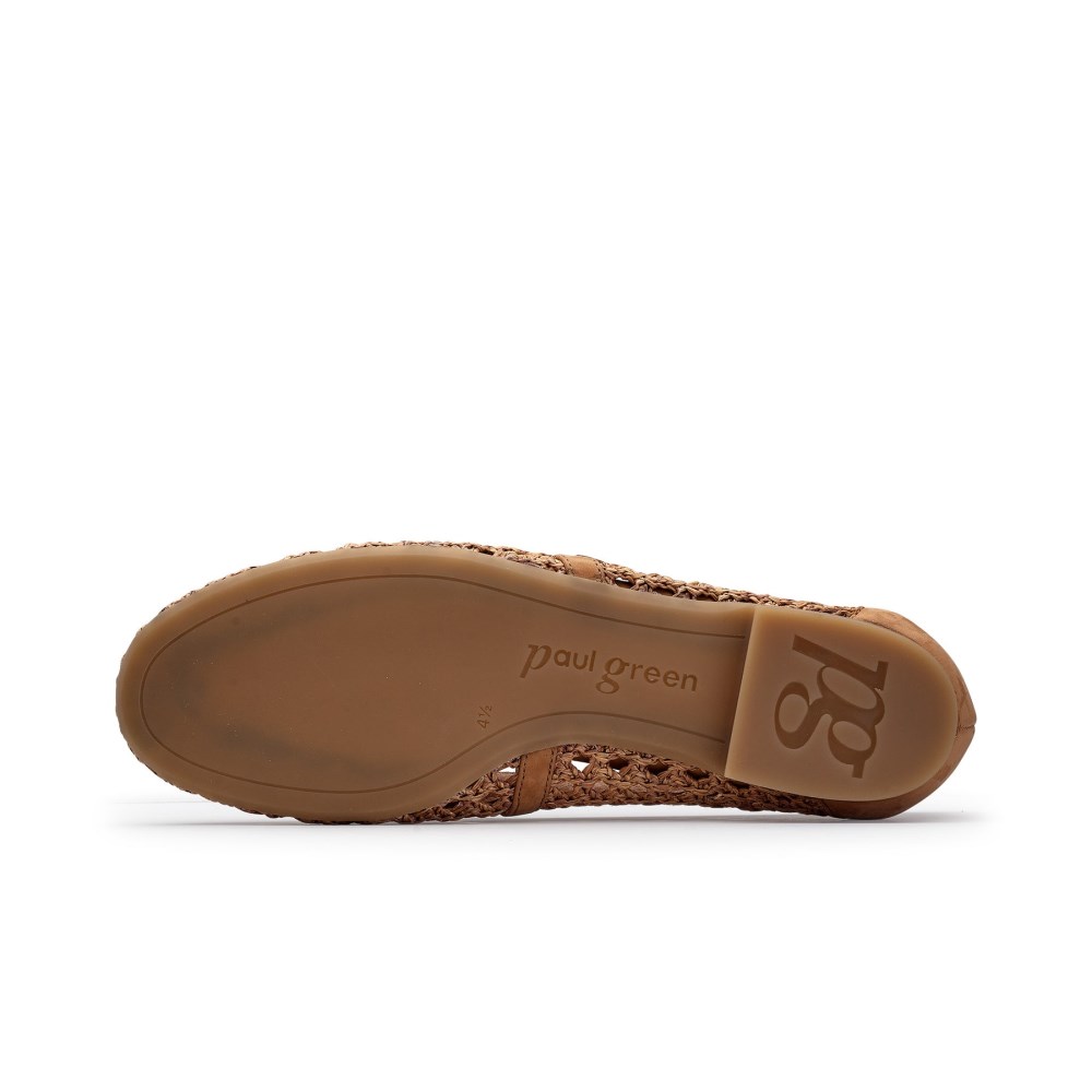Paul Green Women's Anabele Flat Royal Sisal Nubuk